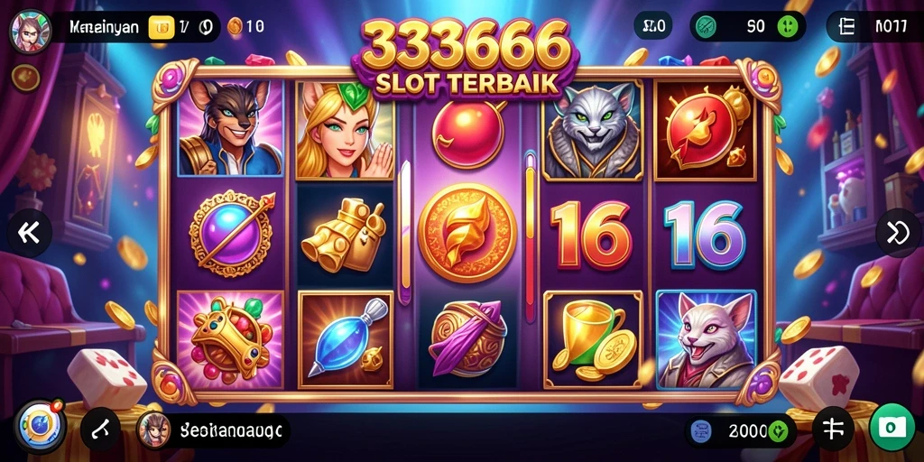 Screenshot gameplay Slot di 333666 dengan antarmuka yang menarik.