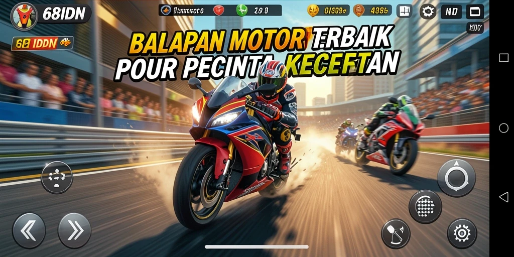 Gameplay seru balapan motor di 68IDN yang menegangkan.