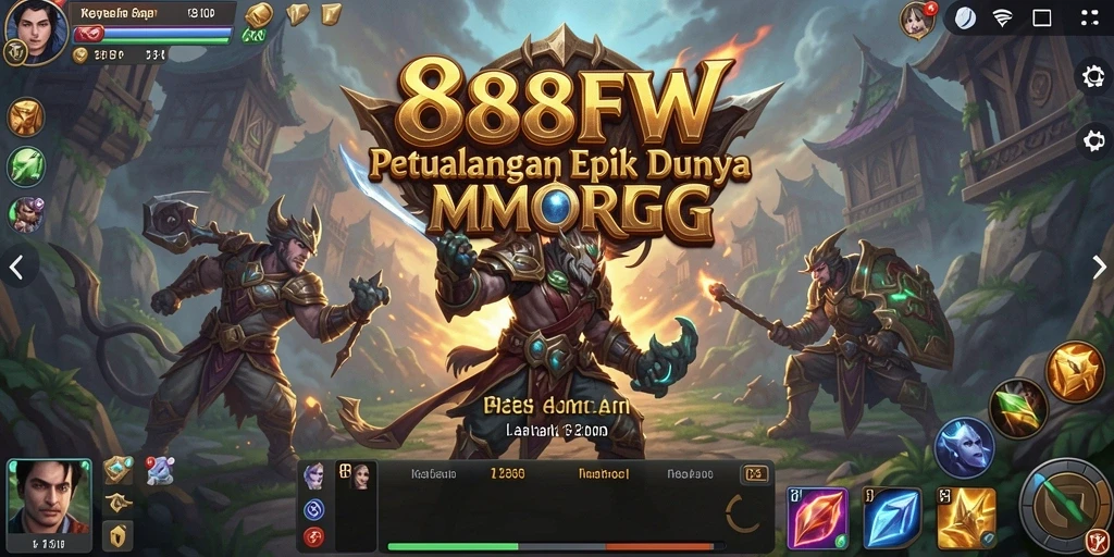 Screenshot menampilkan gameplay seru dalam dunia MMORPG 888FW.