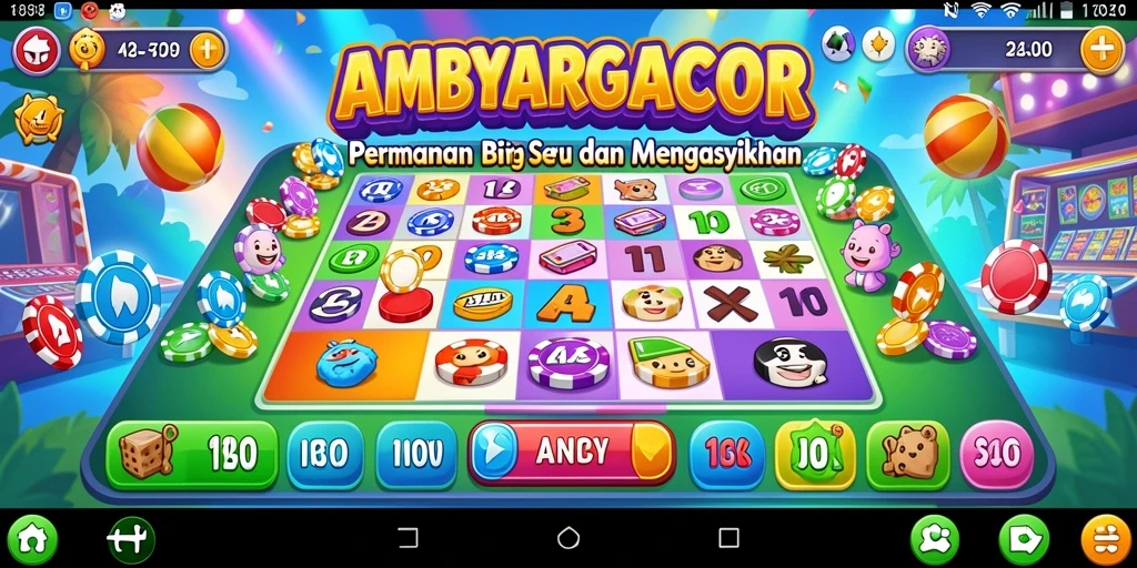 Tampilan menarik dari gameplay AMBYARGACOR di Bingo.