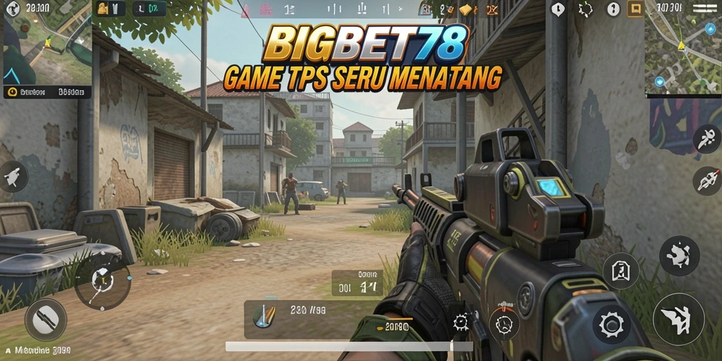 Screenshot utama BIGBET78 menampilkan aksi seru dalam pertandingan TPS.