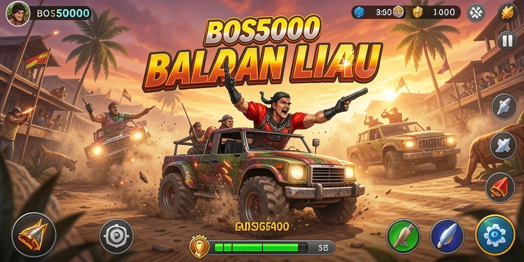 Gameplay balapan seru dengan grafis menakjubkan di BOS5000.