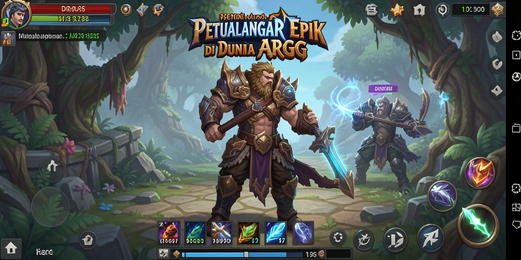 Tampilan epic dari gameplay D06 dengan pertarungan ARPG.