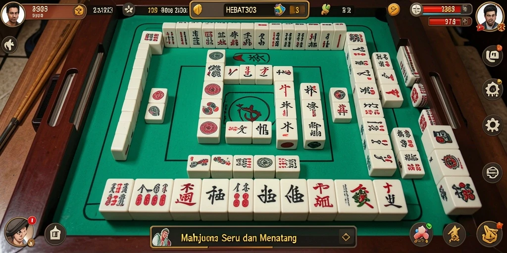 Tampilan gameplay HEBAT303 yang menampilkan keseruan permainan Mahjong.