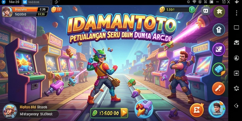 Tampilan gameplay seru dari IDAMANTOTO dengan aksi Arcade mendebarkan.