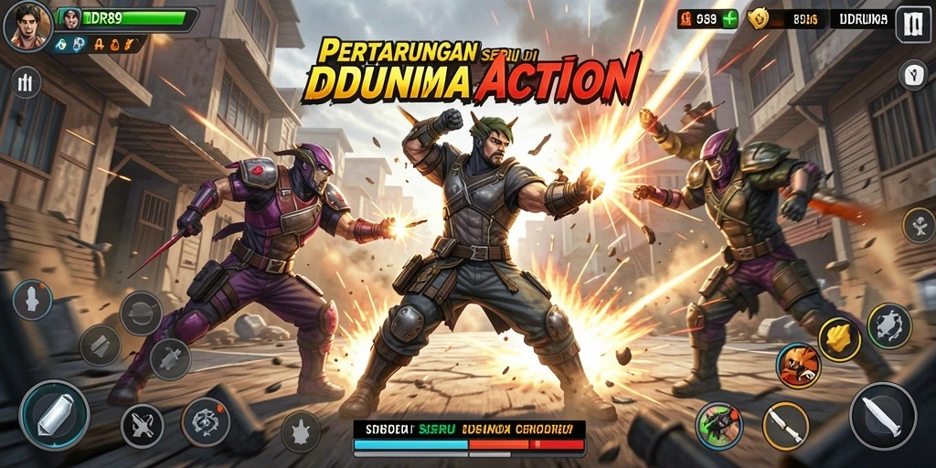 Tampilan gameplay IDR89 yang penuh aksi dan seru.