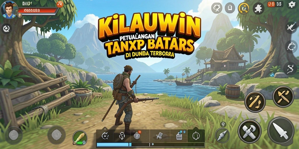 Tampilan gameplay KILAUWIN yang memukau dengan dunia terbuka yang luas.