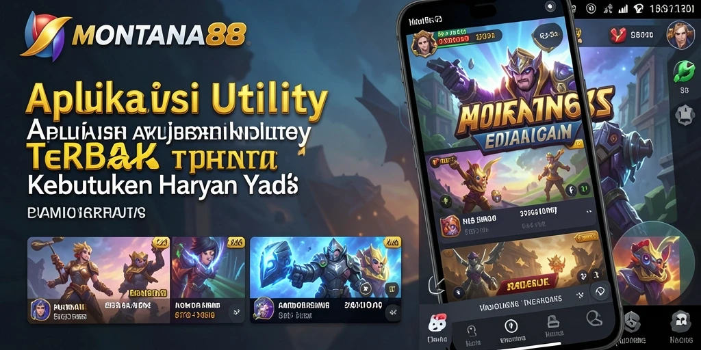Tampilan aplikasi MONTANA88 dengan berbagai fitur Utility yang bermanfaat.