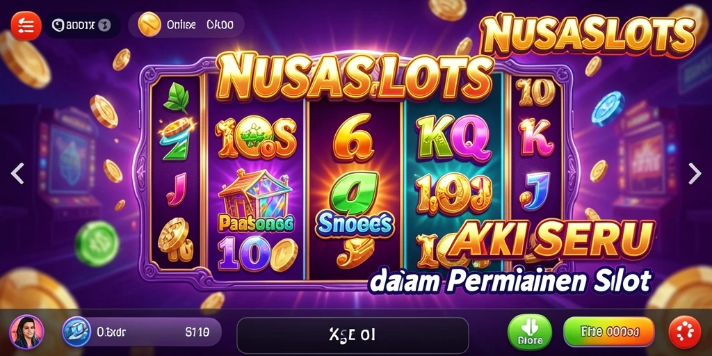 Tampilan gameplay NUSASLOTS yang seru dan penuh aksi.