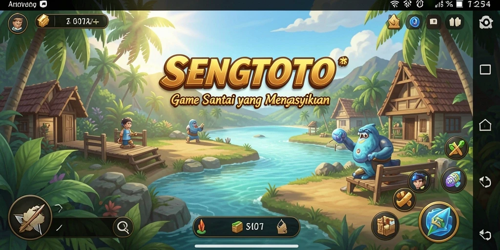 Tampilan gameplay <strong>SENGTOTO</strong> yang cerah dan penuh warna.