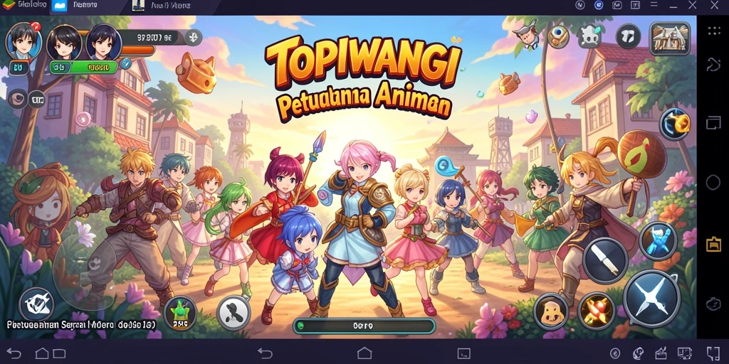 Screenshot utama menampilkan aksi mendebarkan di game Anime.